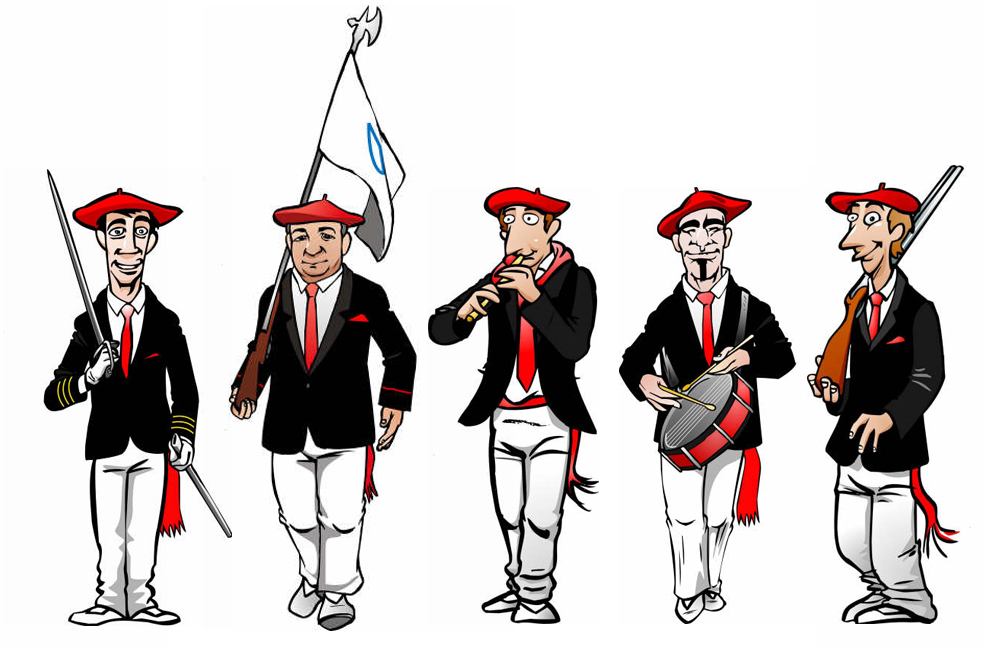 Las Figuras del Alarde Irungo Alardea | Alarde de Irun